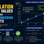 📐 How Interpolation Estimates Values Between Known Engineering Data Points