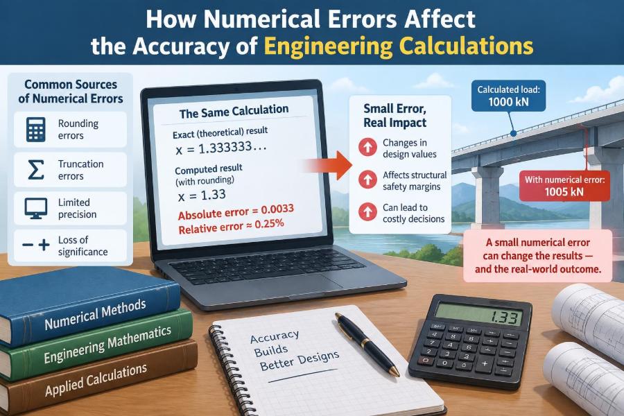 📊 How Numerical Errors Affect the Accuracy of Engineering Calculations
