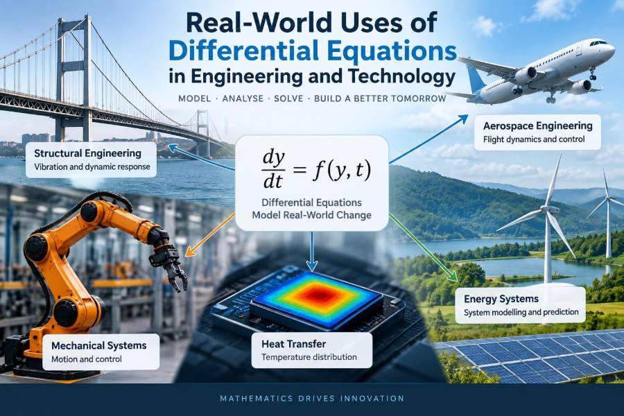 ๐ Real-World Uses of Differential Equations in Engineering and Technology