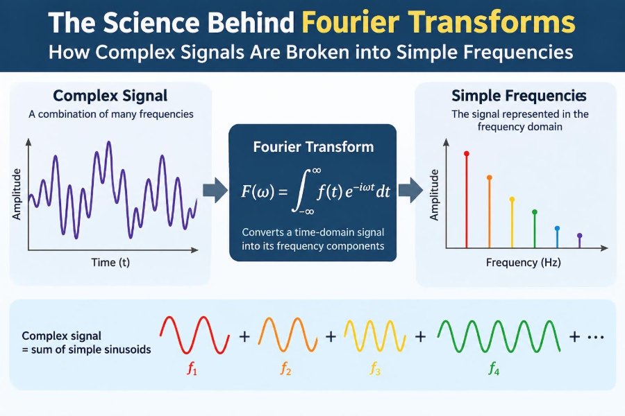 ๐ The Science Behind Fourier Transforms: How Complex Signals Are Broken into Simple Frequencies