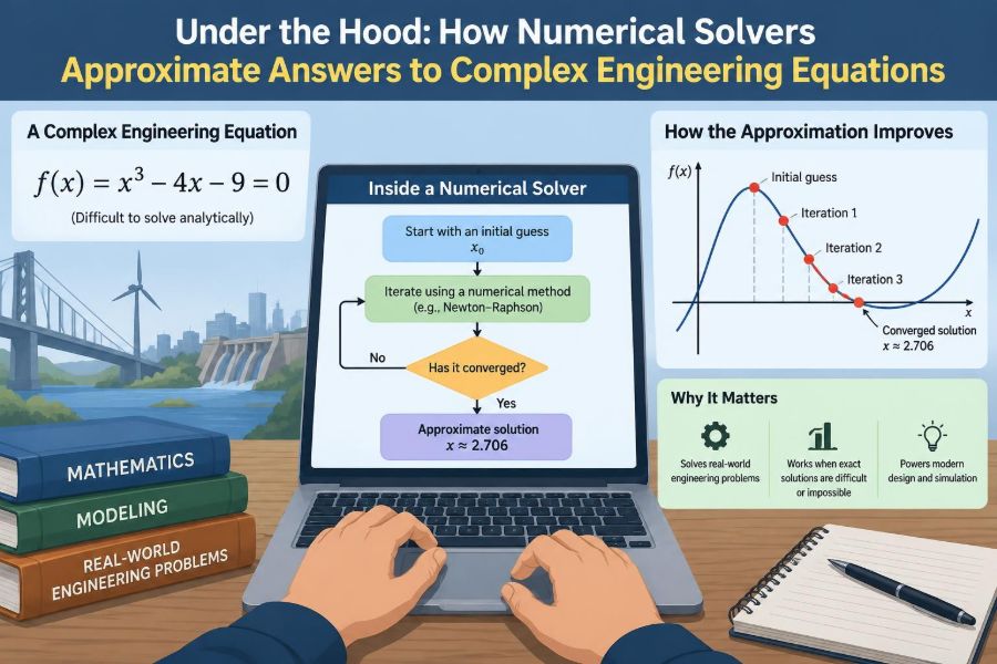 ๐ Under the Hood: How Numerical Solvers Approximate Answers to Complex Engineering Equations