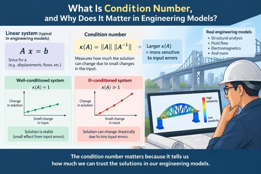 📐 What Is Condition Number, and Why Does It Matter in Engineering Models?