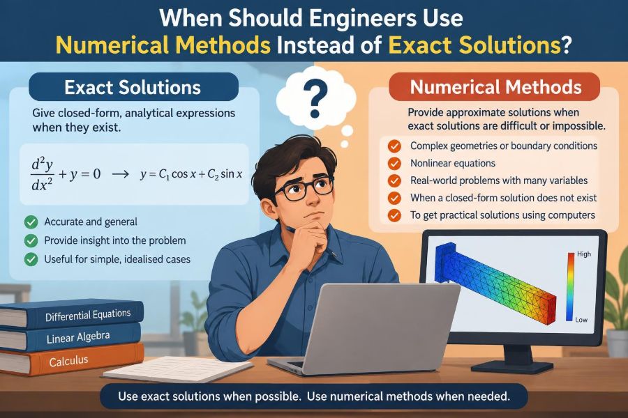 ๐ When Should Engineers Use Numerical Methods Instead of Exact Solutions?