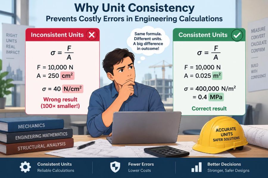 ๐ Why Unit Consistency Prevents Costly Errors in Engineering Calculations