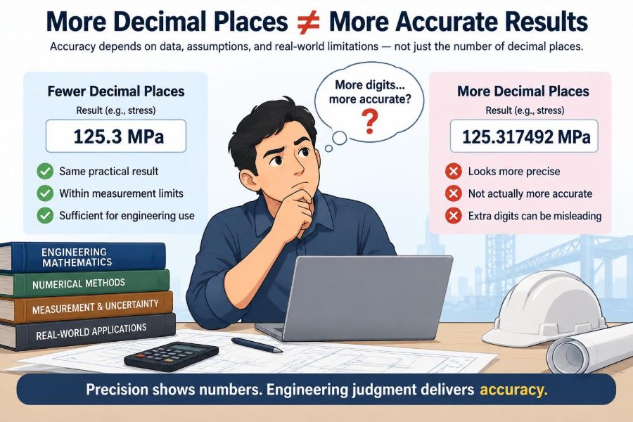 ๐ Debunking the Myth That More Decimal Places Always Mean More Accurate Engineering Results