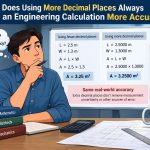 📐 Does Using More Decimal Places Always Make an Engineering Calculation More Accurate?