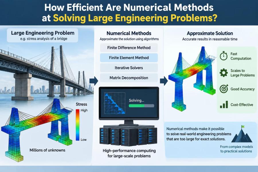 ๐ How Efficient Are Numerical Methods at Solving Large Engineering Problems?