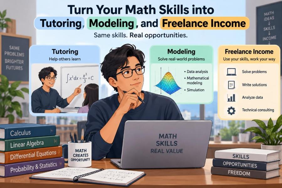 📐 How Strong Math Skills Can Be Turned into Tutoring, Modeling, and Freelance Income