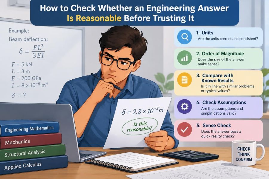 📐 How to Check Whether an Engineering Answer Is Reasonable Before Trusting It