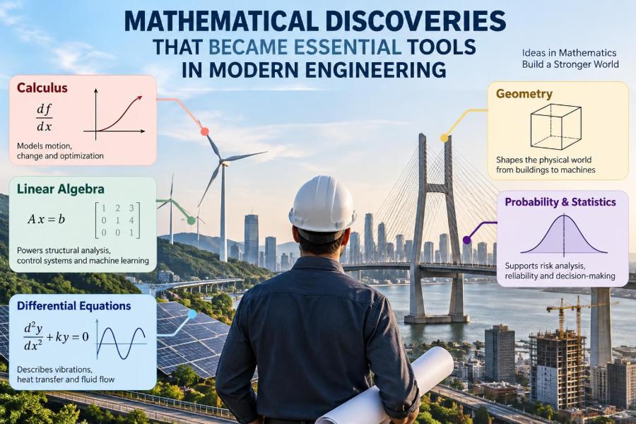 ๐ Mathematical Discoveries That Became Essential Tools in Modern Engineering