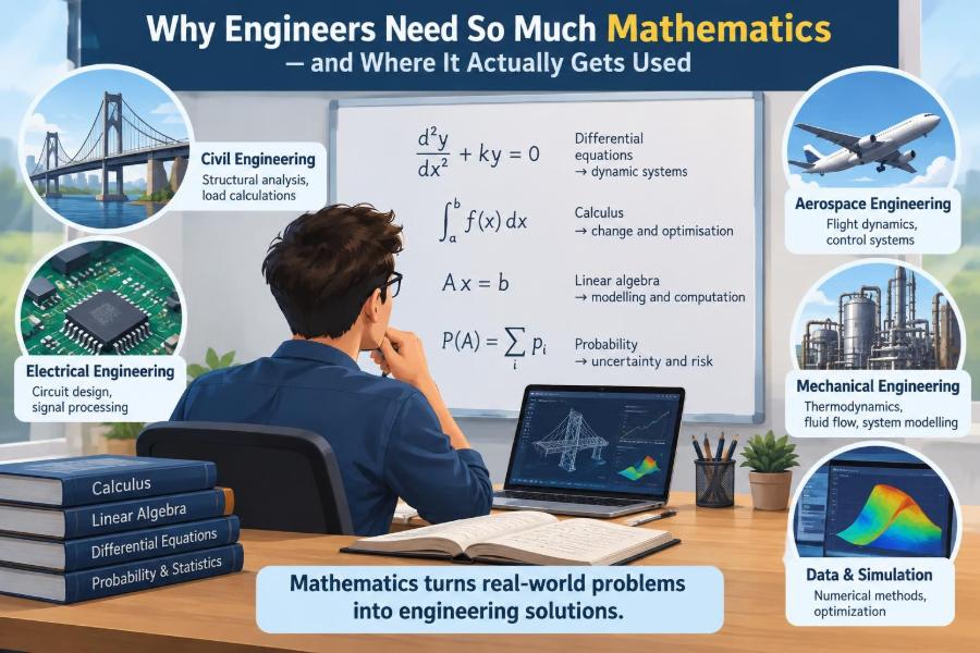 ๐ Why Engineers Need So Much Mathematicsโand Where It Actually Gets Used