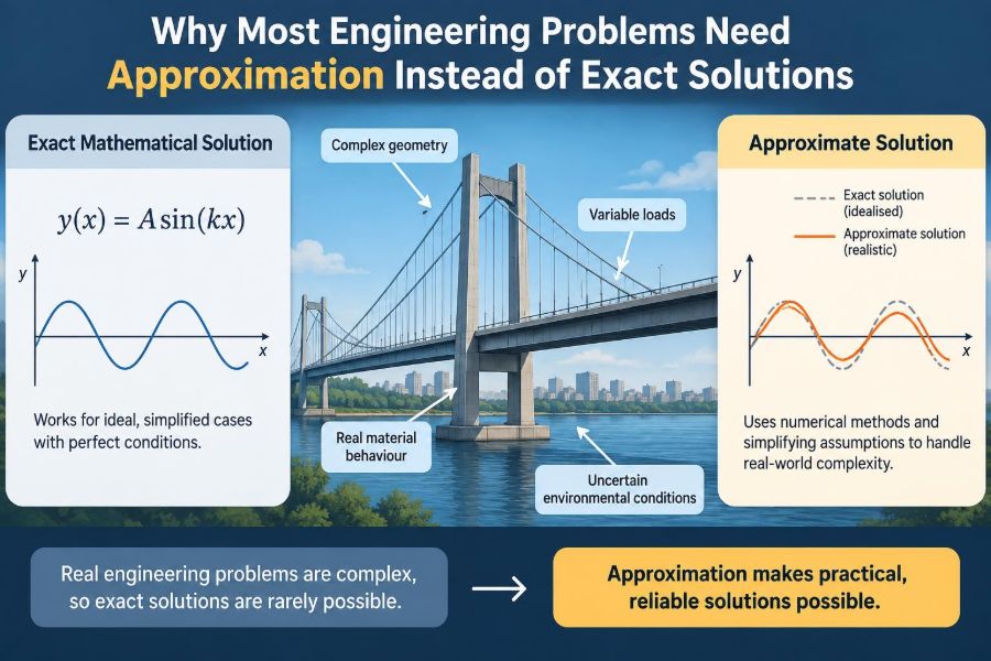 ๐ Why Most Engineering Problems Need Approximation Instead of Exact Mathematical Solutions